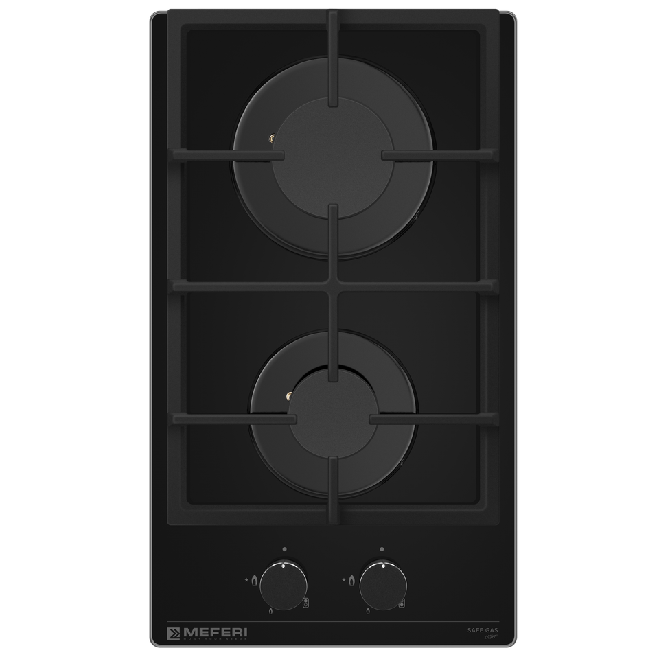 Фото Газовая варочная панель домино Meferi MGH302BK GLASS LIGHT