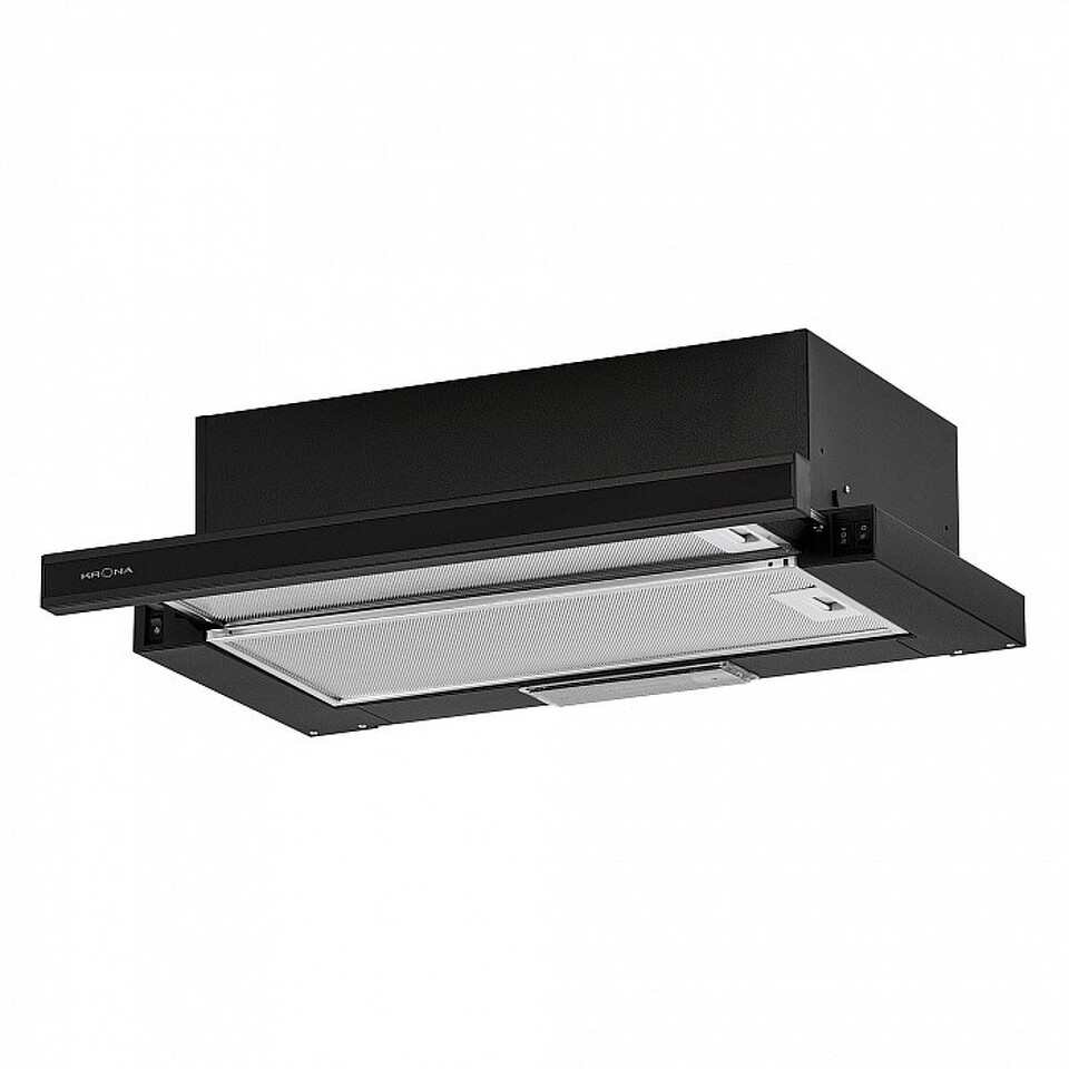 Фото Встраиваемая вытяжка KRONA KAMILLA 600 GLASS BLACK