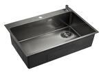 Превью картинка Металлическая мойка EMAR EMB-660(TOP) PVD Dark #1