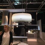 Превью картинка Потолочная вытяжка Falmec SOFFIO IS.58 White Satin Glass #4