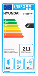 Превью картинка Холодильник с верхней морозилкой Hyundai CT2551WT #21
