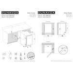 Превью картинка Шкаф винный  Винный холодильник (шкаф) компрессорный Dunavox DX-51.150 DBK/DP #3