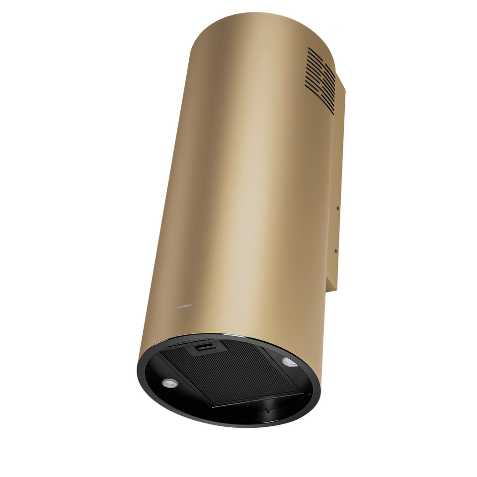 Фото Цилиндрическая вытяжка Maunfeld DRUM Wall 35 золотой