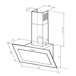 Превью картинка Наклонная вытяжка Lex MIO GS 600 BLACK воздухоочиститель #8