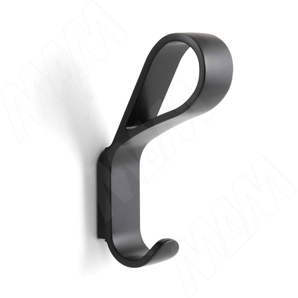 Фото PULSE БЕЛТ Крючок двухрожковый черный матовый, BELT (HK.43.BLM)