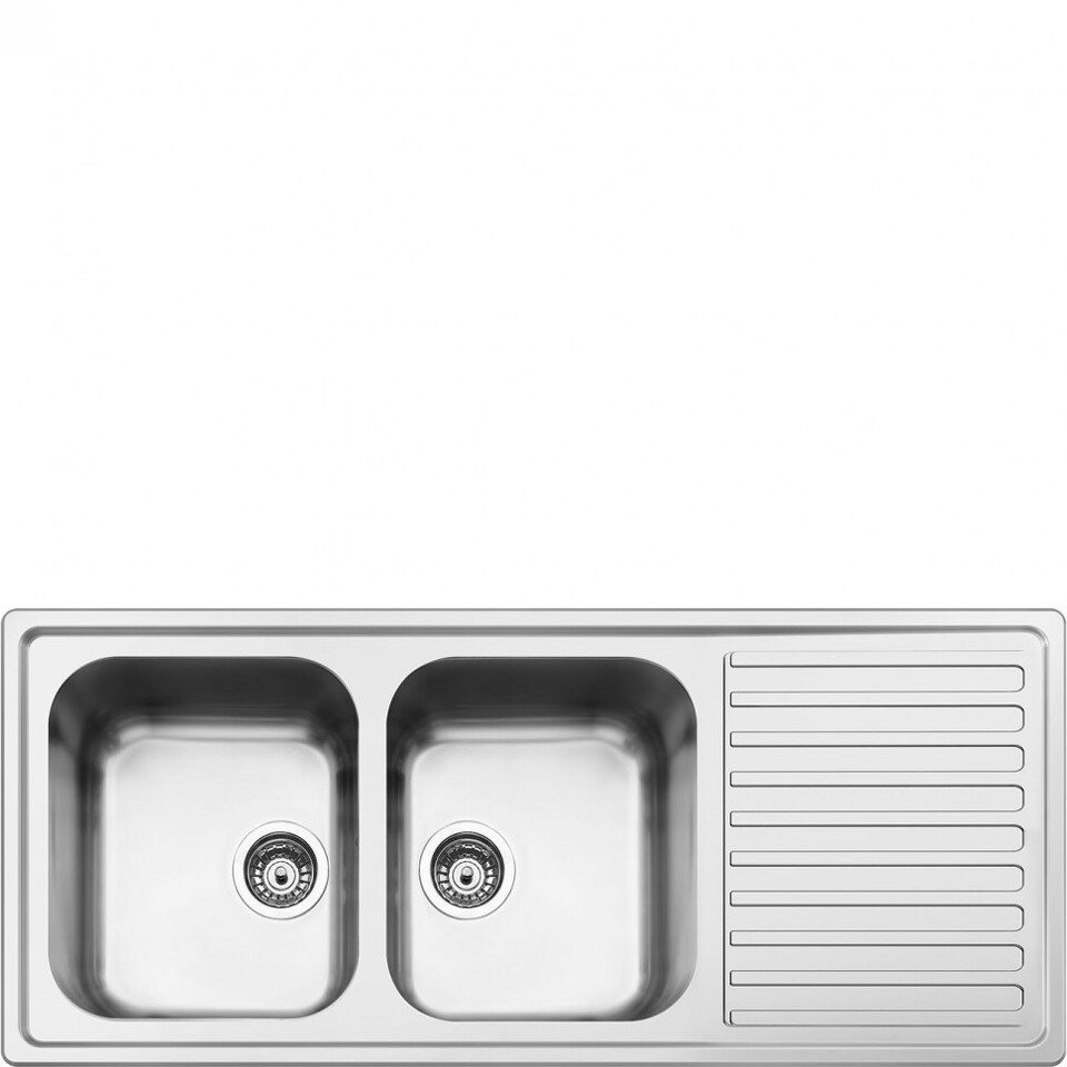 Фото Металлическая мойка Smeg LLR116-2
