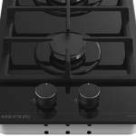 Превью картинка Газовая варочная панель домино Meferi MGH302BK GLASS LIGHT #7