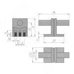 Превью картинка Giusti Ручка-кнопка 16мм никель матовый (WPO.906.00T.6B6B) #2