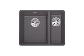 Картинка Blanсo SUBLINE 340/160-F SILGRANIT PuraDur  темная скала с отв.арм. InFino