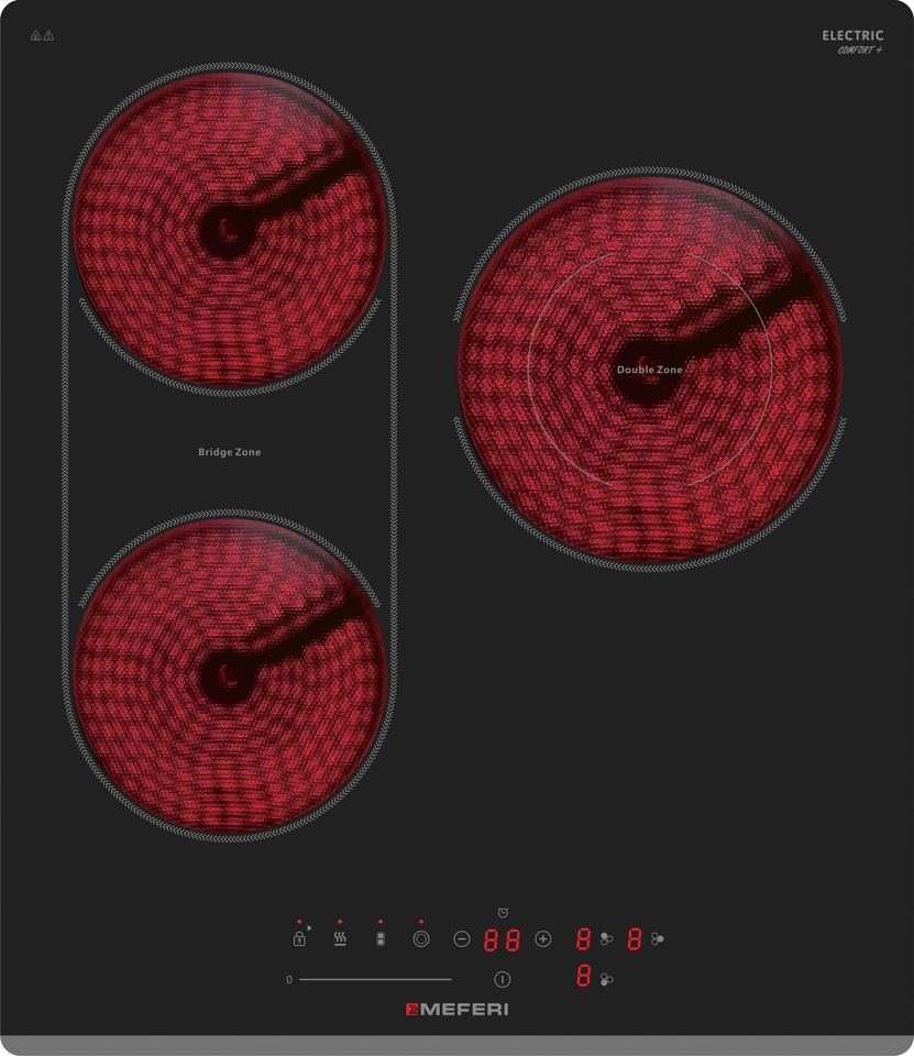 Фото Электрическая варочная панель Meferi MEH453BK COMFORT PLUS