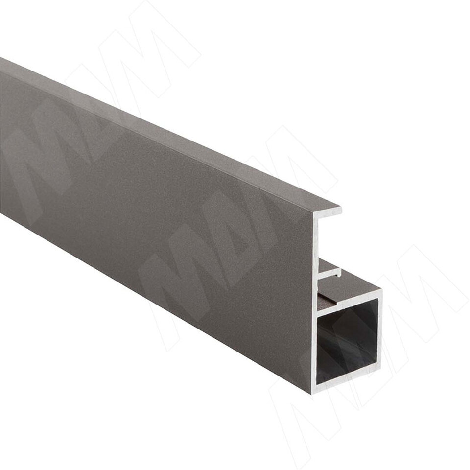 Фото PULSE SECRET MAXI Профиль рамочный узкий с интегрированной ручкой, графит (краска), L-2700 (FP00263HGP-S3)