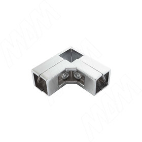 Картинка PULSE CUBO Соединитель угловой 3-х труб, хром (CN2553CR)
