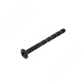 Картинка PULSE Винт с полукруглой головкой под крест, M4x45, универсальный, черный цинк (ZZ150BL M4 X45 MP)