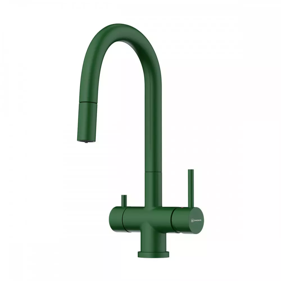 Фото Смеситель для кухни Omoikiri Akita-S-RG латунь/royal green