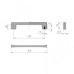 Превью картинка PULSE БАНЗ Ручка-скоба 128мм, черный матовый, BAUNS (C-2934.P61 RU) #3
