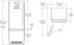 Превью картинка Встраиваемый холодильник с морозильной камерой Bertazzoni REF755BBLXTT #5
