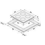Превью картинка Электрическая варочная панель KRONA ZAUBER 60 BL 1DZTK #14