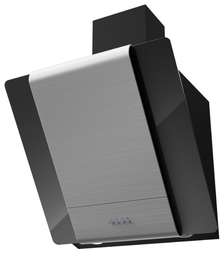 Фото Наклонная вытяжка KRONAsteel TALLI 600 inox/black glass 3P
