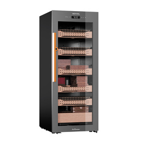Картинка Холодильник (шкаф) для сигар компрессорный Meyvel MC-200BK (PRO)