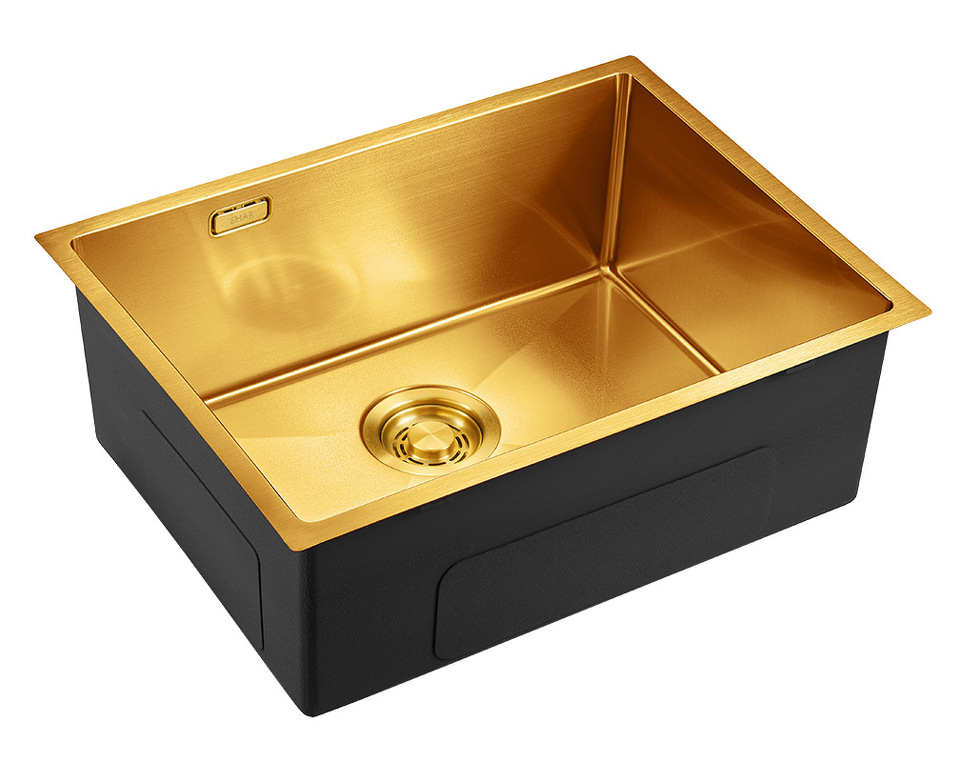 Фото Металлическая мойка EMAR EMB-132 PVD Nano Golden