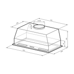 Превью картинка Полновстраиваемая вытяжка Lex HYPER 600 Inverter WH воздухоочиститель #2