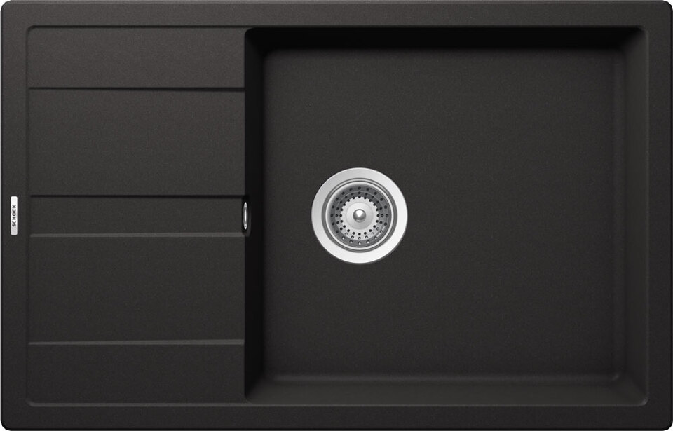 Фото Гранитная мойка SCHOCK OPTIMA 60D MAX CRISTALITE неро