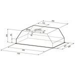 Превью картинка Полновстраиваемая вытяжка KRONA SVEN 600 white one knob #12