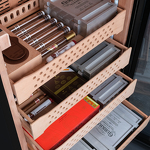 Превью картинка Хьюмидор Холодильник (шкаф) для сигар компрессорный Meyvel MC-272BK (PRO) #11