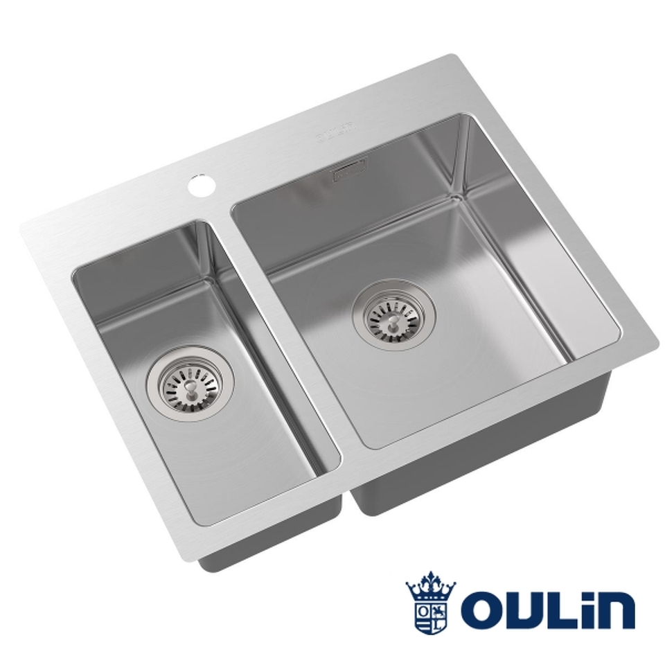 Фото Металлическая мойка Oulin OL-FTR202R