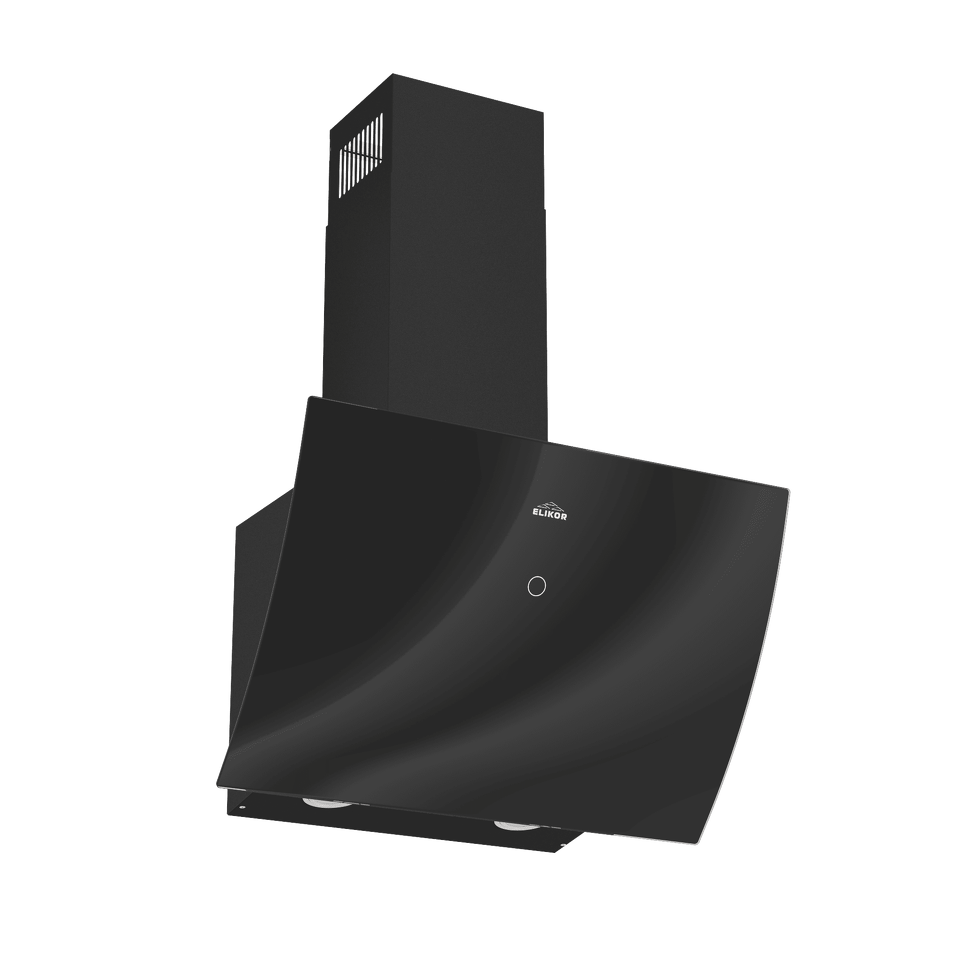 Фото Наклонная вытяжка Elikor WAVE 60 BK