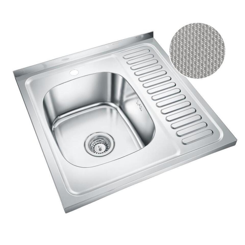 Фото Металлическая мойка EMAR T6060LQ Decor