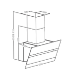 Превью картинка Наклонная вытяжка Meferi AIRBOX60BK COMFORT PLUS #2