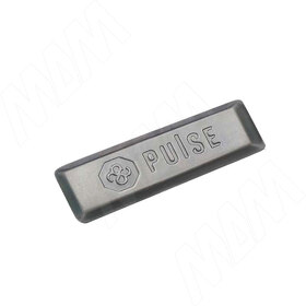 Картинка PULSE ХАРМОНИ Декоративная накладка на плечо петли, с логотипом, черный никель, HARMONY (510Y500CBN)