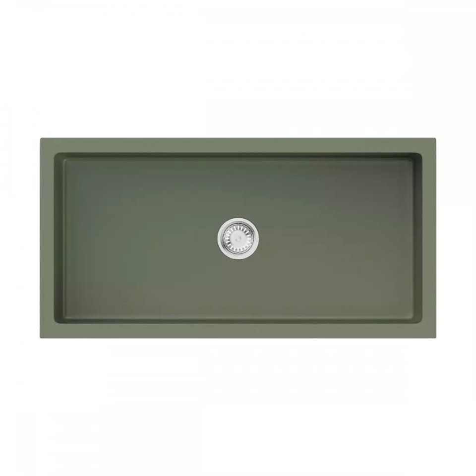 Фото Гранитная мойка Omoikiri Mikura 91-OL Natceramic/olive