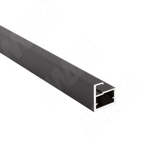 Картинка PULSE LINEA Профиль рамочный узкий, 20х22х8 мм, черный (анод), L-6000 (FP00738BL)