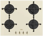 Превью картинка Газовая варочная панель Smeg PV864PO #1