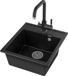 Превью картинка Мраморная мойка Weissgauff WG 406308 Comfort Onyx #14