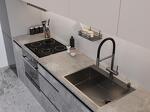 Превью картинка Металлическая мойка EMAR EMB-660(TOP) PVD Dark #2
