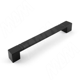 Картинка PULSE Ручка-скоба 128мм черный матовый (BH.66.128.BLM)