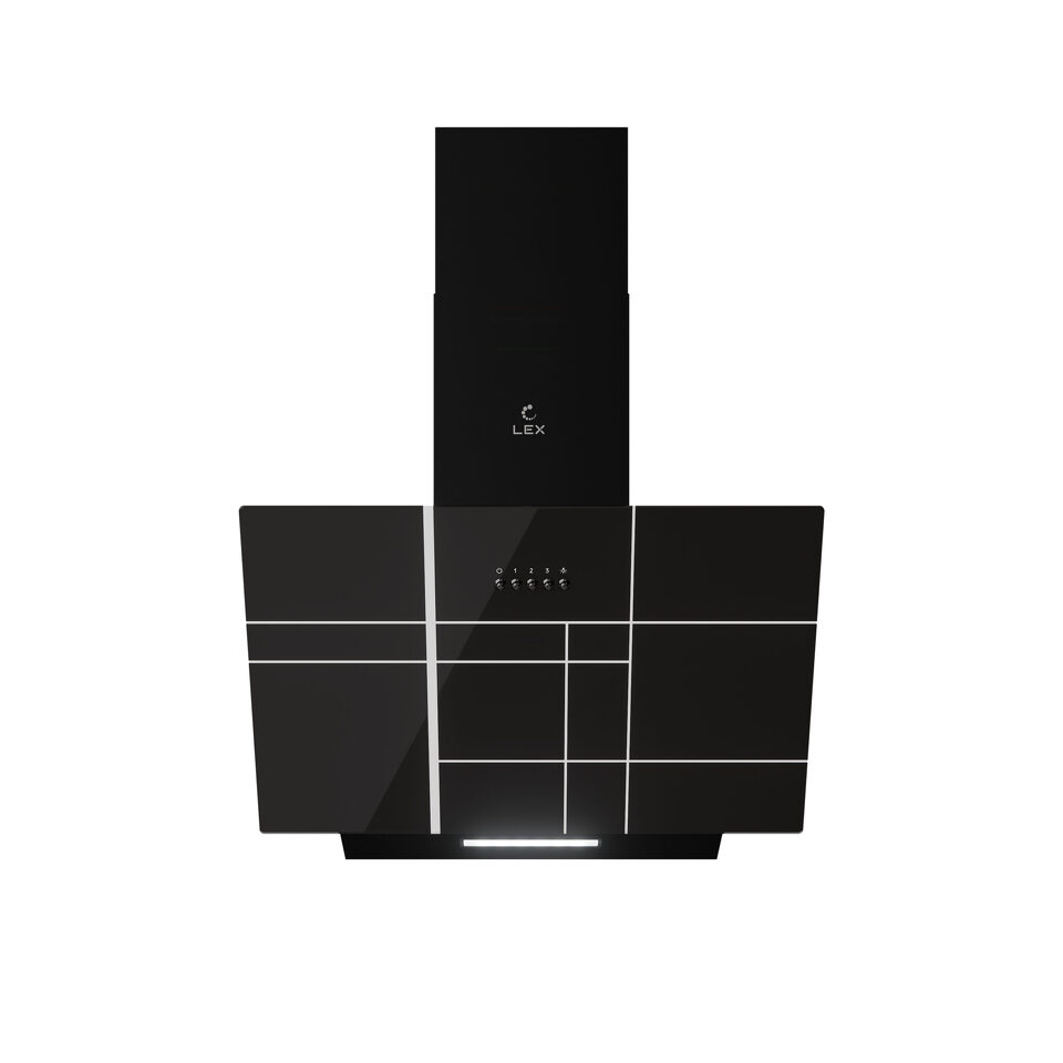 Фото Наклонная вытяжка Lex MOZA 600 R1 BLACK воздухоочиститель
