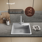 Превью картинка Мраморная мойка Weissgauff WG 104310 Comfort Cold Grey #10