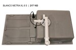 Превью картинка Гранитная мойка Blanсo METRA XL 6 S-F SILGRANIT PuraDur темная скала, с клапаном-автоматом #3