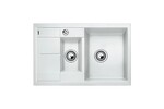 Превью картинка Гранитная мойка Blanсo METRA 6S Compact SILGRANIT PuraDur белый с клапаном-автоматом #1