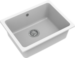 Превью картинка Кварцевая мойка Rivelato BERKANA 50 подст.монтаж 1-чаш 560*430 brina #2