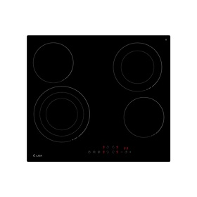 Картинка Lex EVH 6042 BL панель стеклокерамическая электрическая