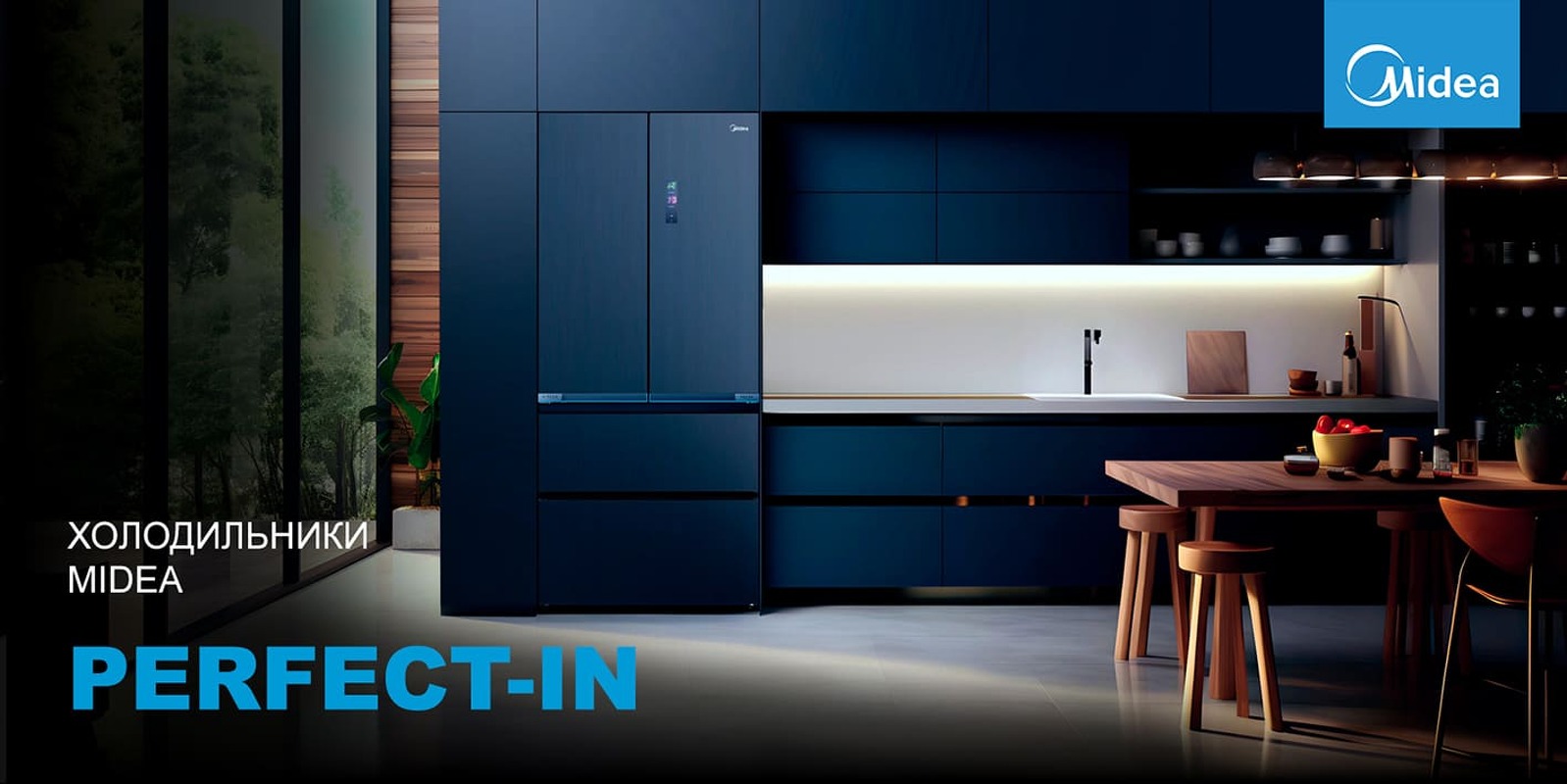 Преимущества  Холодильник side by side Midea MDRF705BIE70
