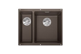 Картинка Blanсo SUBLINE 340/160-U SILGRANIT PuraDur кофе (чаша справа) с отв.арм. InFino