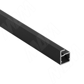 Картинка PULSE INTEGRO Профиль рамочный узкий, 19х20х8 мм, черный (анод), L-6000 (IN09131)