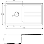 Превью картинка Гранитная мойка Omoikiri Kitagawa 86-GB Artceramic/графит #2