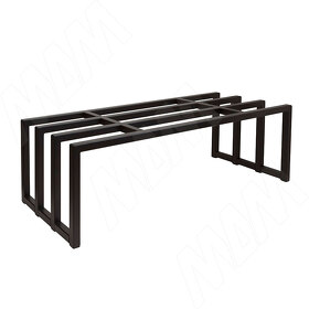 Картинка PULSE Металлокаркас-обувница 800x290x250мм черный (RAL 9005, муар) (MF.04.800x250.BLC)